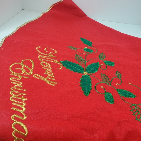 38" Christmas Tree Felt Skirt - Picture 4 of 7